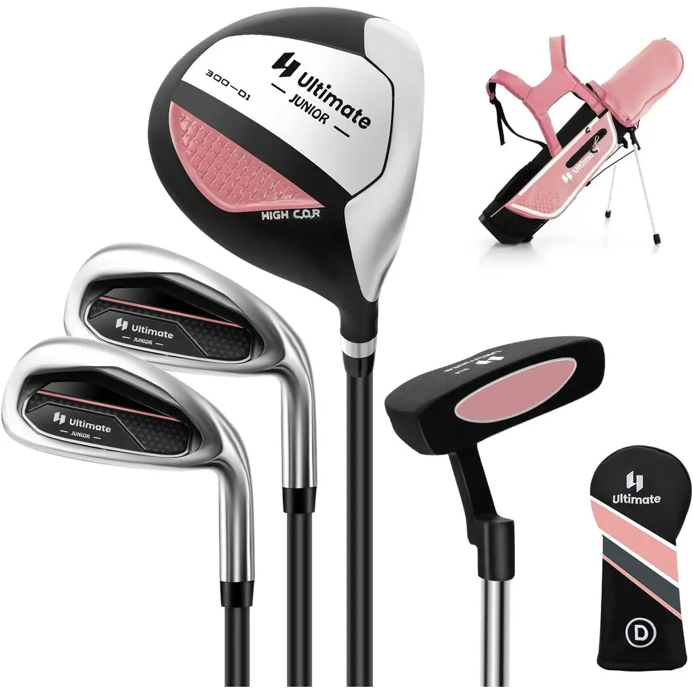 Golf Equipment For Kids - Youth Golf Club Set with Stand