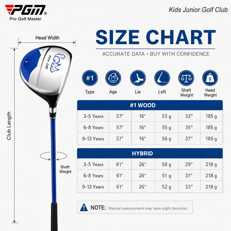 PGM Kids Golf Club Junior Wood - đánh giá và giá Golf Equipment For Kids